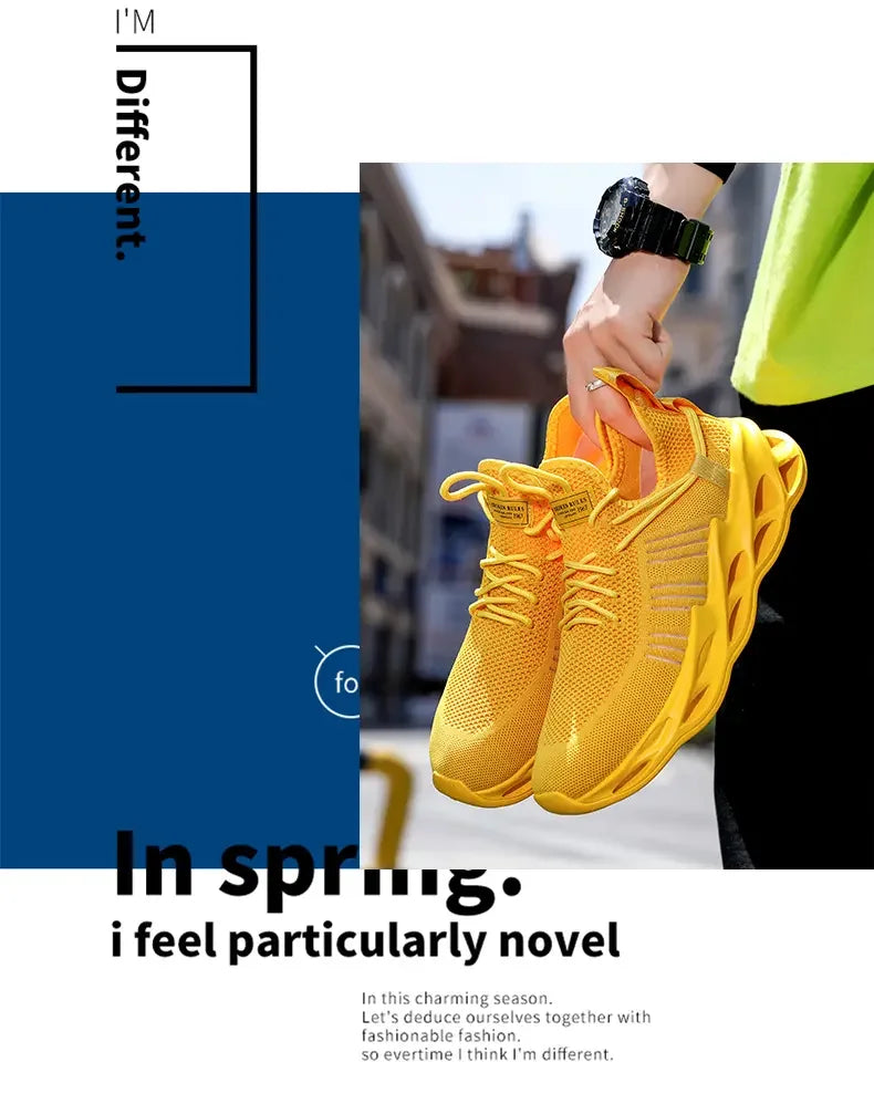 Men's Shoes Summer Outdoor Sports Breathable Mesh High-quality Running Fashionable Thick Soled Women's Casual Training Shoes