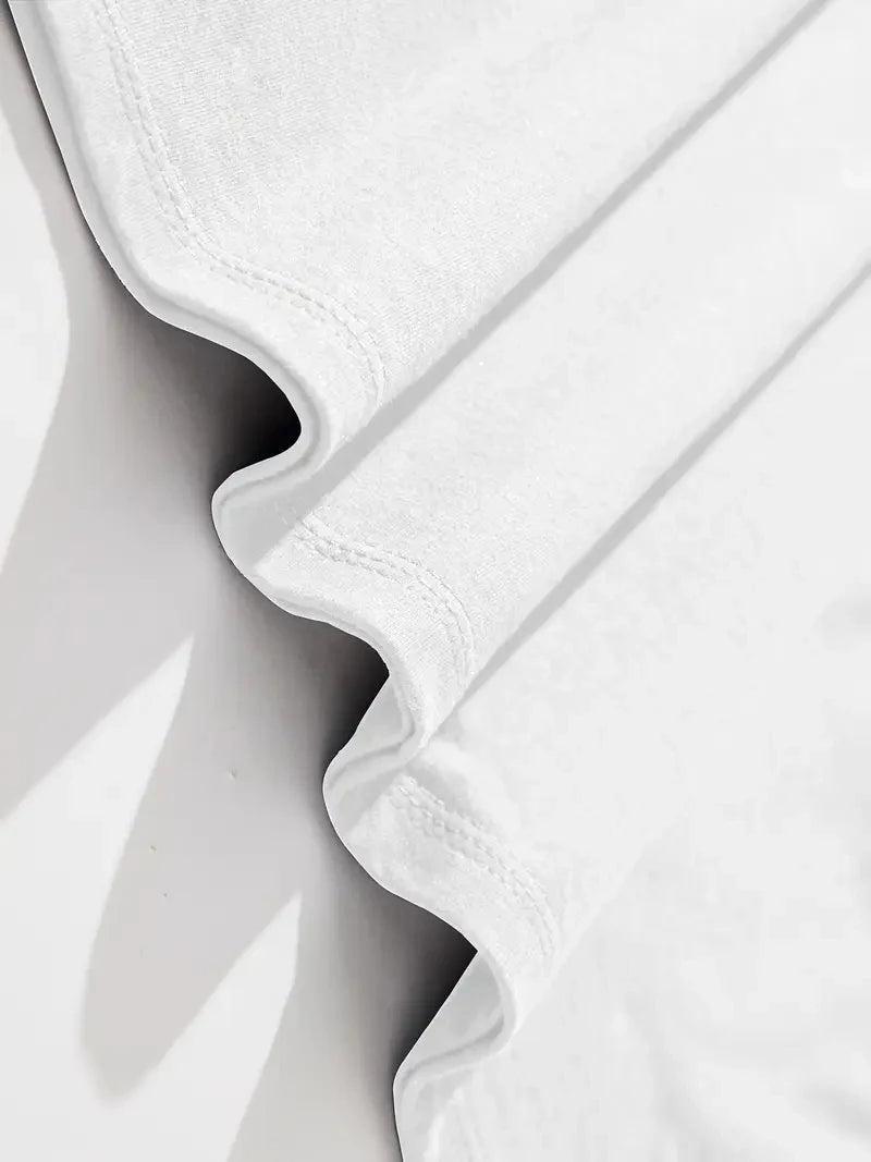 Men's summer 100% pure cotton fashionable casual loose sports yin-yang tree pattern print round neck short sleeved T-shirt top