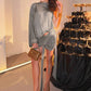 KK Ladies Shoulder Top+Shirring Ruched Peach