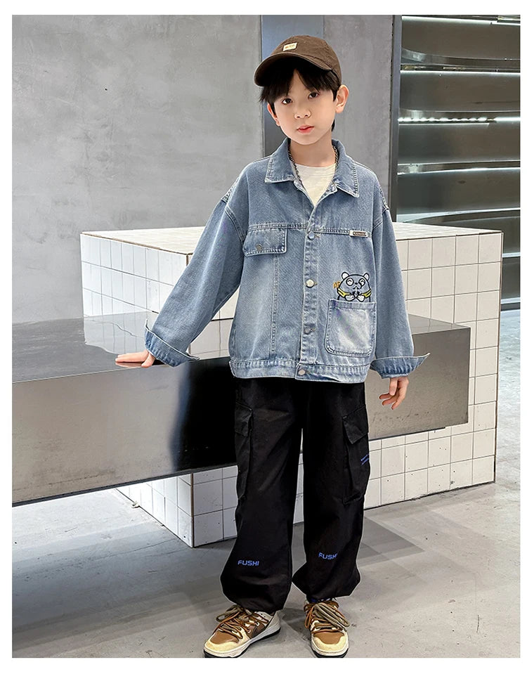 Kids Denim Boys Jacket