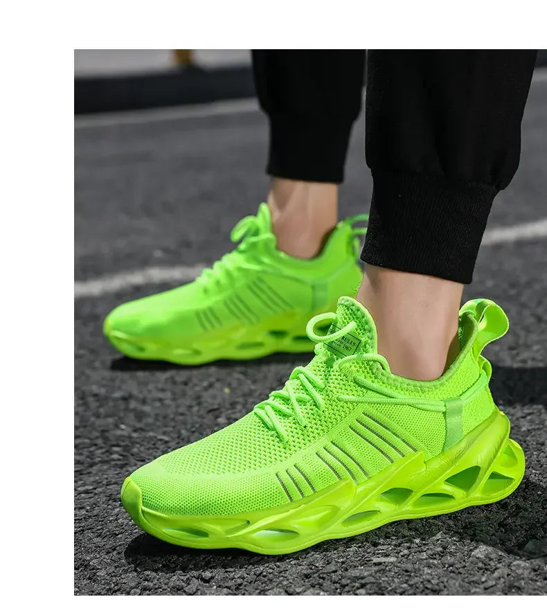 Men's Shoes Summer Outdoor Sports Breathable Mesh High-quality Running Fashionable Thick Soled Women's Casual Training Shoes