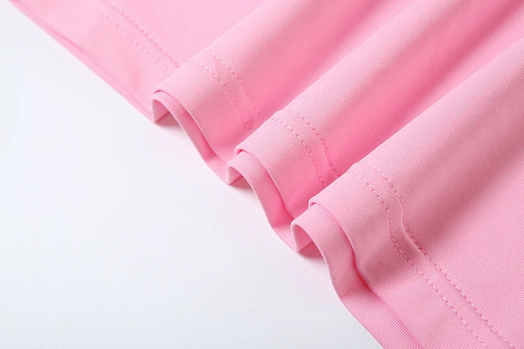 Nibber Tracksuit Letter Print 2 piece Set Women Activity Shorts Sleeve Crop Tops+Biker Shorts Matching Street Stretch Suits