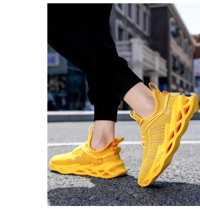 Men's Shoes Summer Outdoor Sports Breathable Mesh High-quality Running Fashionable Thick Soled Women's Casual Training Shoes