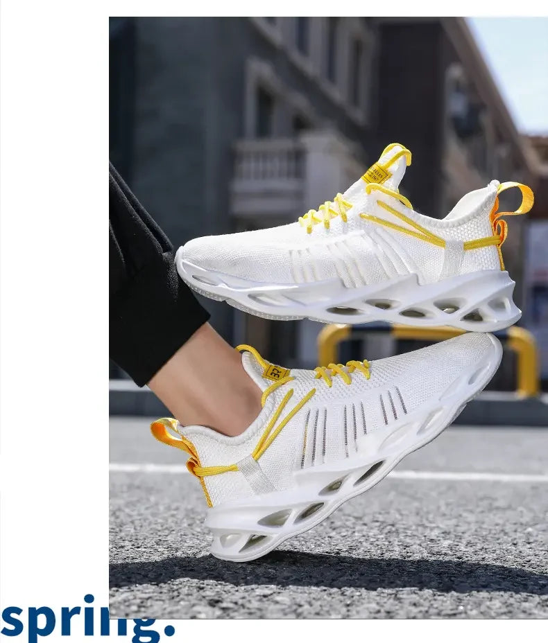 Men's Shoes Summer Outdoor Sports Breathable Mesh High-quality Running Fashionable Thick Soled Women's Casual Training Shoes