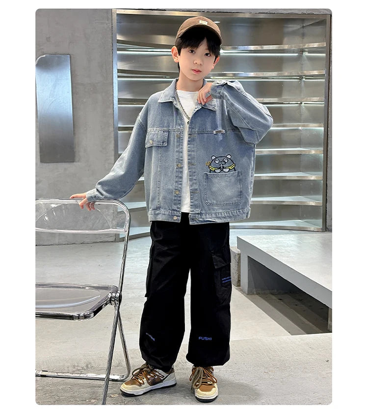 Kids Denim Boys Jacket