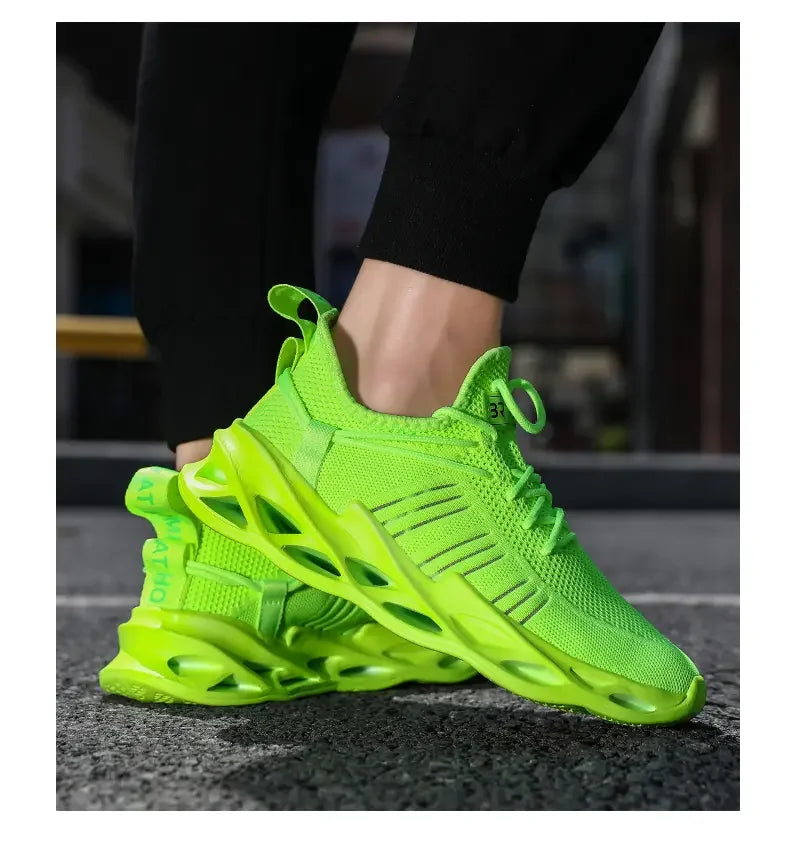 Men's Shoes Summer Outdoor Sports Breathable Mesh High-quality Running Fashionable Thick Soled Women's Casual Training Shoes