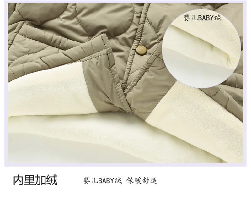 Boys Girls Winter Jackets Children Winter Fleece Down Coat
