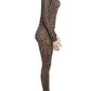 KK See Through Leopard Mesh Jumpsuits