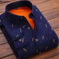 KK Men's Thick Warm Long Sleeve Plaid Shirts