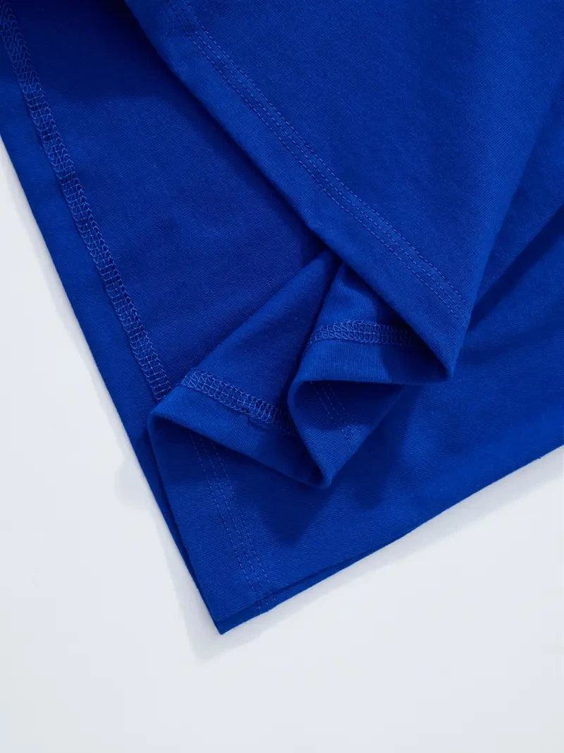 Men's summer 100% pure cotton fashionable casual loose sports yin-yang tree pattern print round neck short sleeved T-shirt top