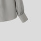 INCERUN Unisex Shirt Solid Color Ruffle Lapel Long Sleeve Casual Unisex Clothing Loose Elegant Streetwear 2025 Fashion Male Shirts