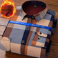 KK Men's Thick Warm Long Sleeve Plaid Shirts