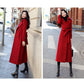 Womens Double Breasted Long Coat