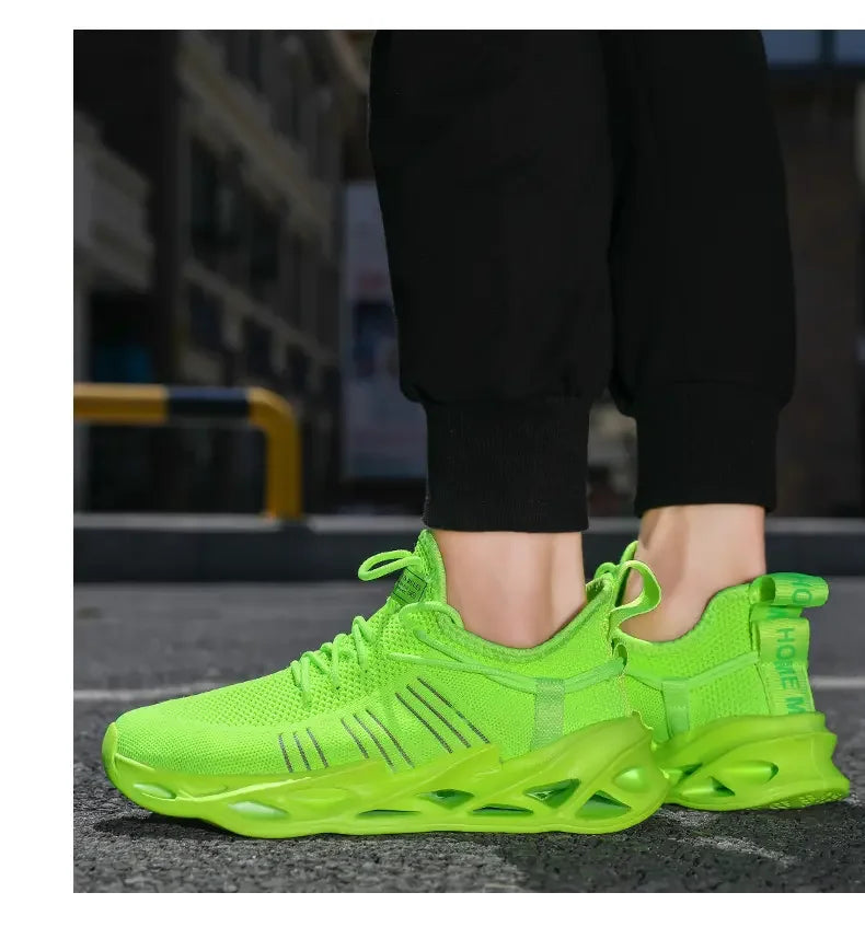 Men's Shoes Summer Outdoor Sports Breathable Mesh High-quality Running Fashionable Thick Soled Women's Casual Training Shoes