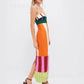KK Elegant High Waist Spaghetti Strap Dress