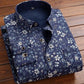 KK Men's Thick Warm Long Sleeve Plaid Shirts