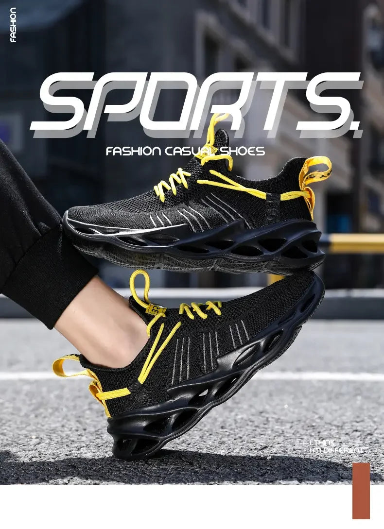 Men's Shoes Summer Outdoor Sports Breathable Mesh High-quality Running Fashionable Thick Soled Women's Casual Training Shoes