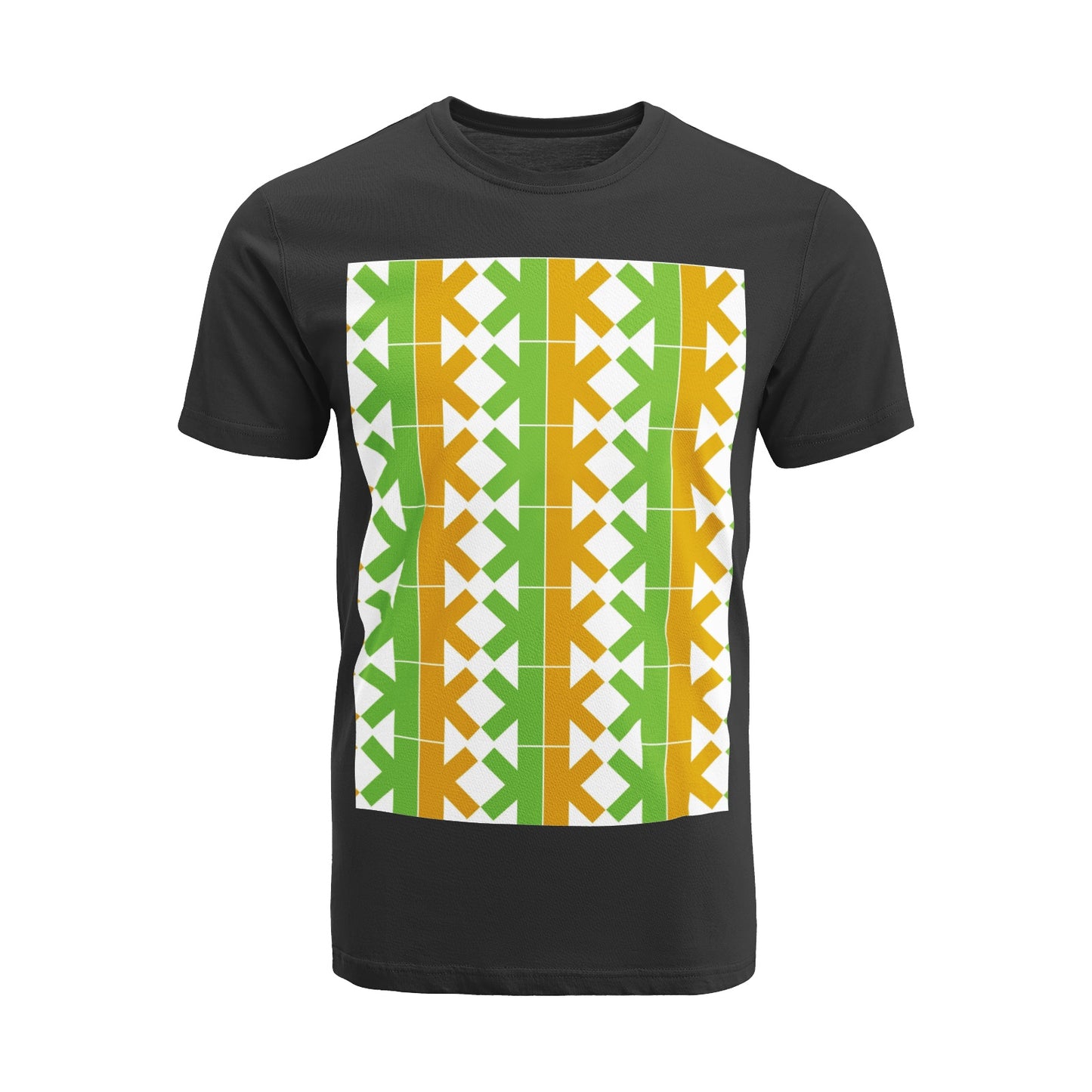 K-K-K Short Sleeve Crew Neck Cotton Jersey T-Shirt