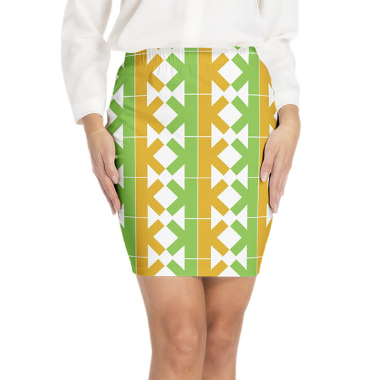 K-K Elastic Waist Bodycon Skirt