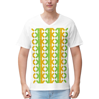 K-K King 100% Cotton V‑Neck T‑shirt