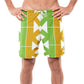 K-K Print King Beach Shorts